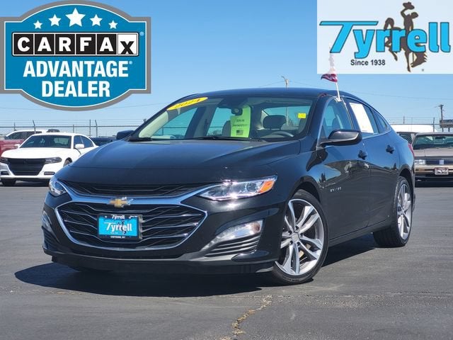 2024 Chevrolet Malibu 2LT in Mosaic Black Metallic — front three-quarter view