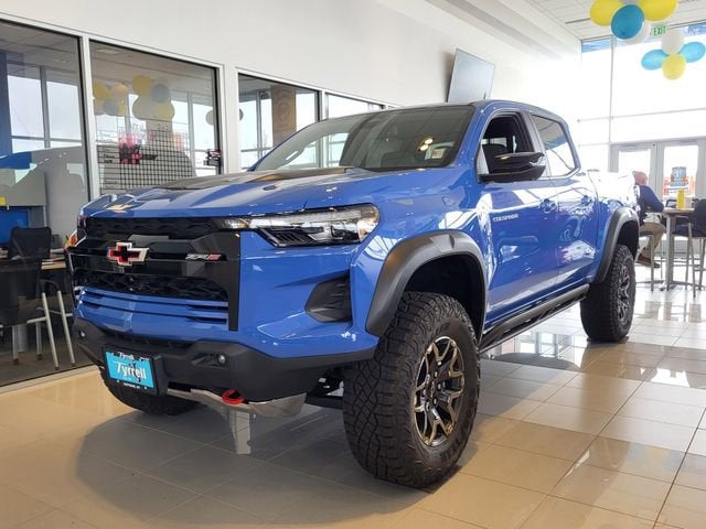 2026 Chevrolet Colorado ZR2 in Reef Blue Metallic — front three-quarter view