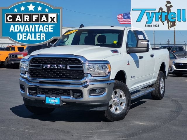 2024 RAM 2500 Big Horn in Bright White — front three-quarter view