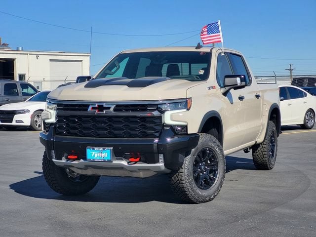 2026 Chevrolet Silverado 1500 ZR2 in White Sands — front three-quarter view