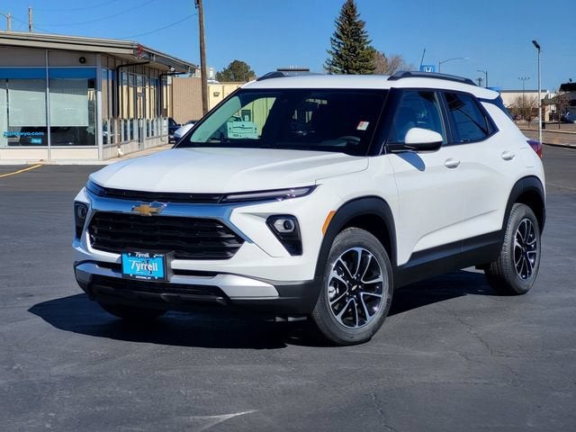 2026 Chevrolet Trailblazer LT in Summit White — front three-quarter view